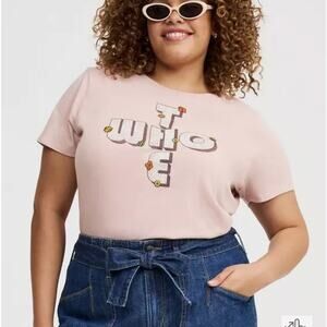 Torrid The Who Classic Cotton Crew Embroidery Tee